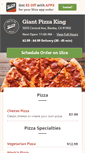 Mobile Screenshot of giant-pizza-king.com